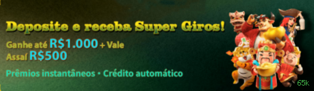 Ganhe prêmios incríveis na 65k